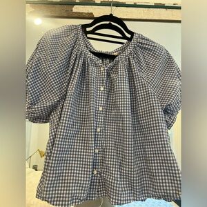 Doen June blouse color gingham XS
